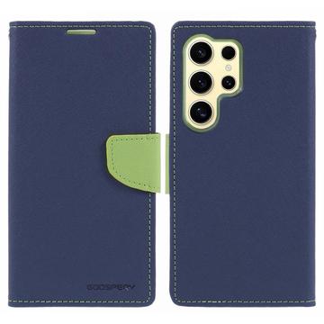 Mercury Goospery Fancy Diary Samsung Galaxy S24 Ultra Wallet Case - Blue