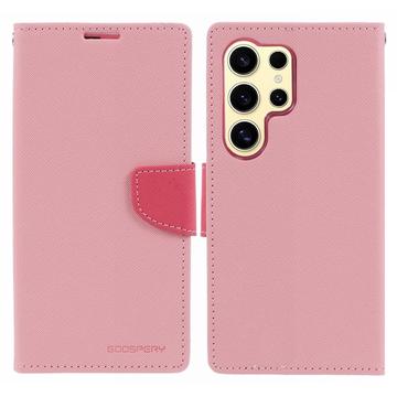 Mercury Goospery Fancy Diary Samsung Galaxy S24 Ultra Wallet Case - Pink