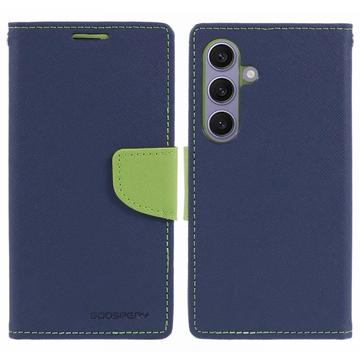 Mercury Goospery Fancy Diary Samsung Galaxy S24 Wallet Case - Blue