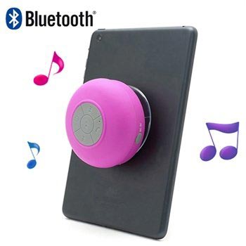 Mini Portable Water-resistant Bluetooth Speaker BTS-06 - Hot Pink