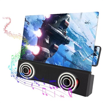 Mobile Phone Screen Amplifier with Bluetooth Speaker - 12’’