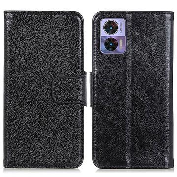 Motorola Edge 30 Neo Elegant Series Wallet Case - Black