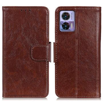 Motorola Edge 30 Neo Elegant Series Wallet Case - Brown