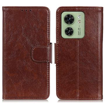 Motorola Edge 40 Elegant Series Wallet Case - Brown