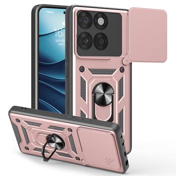 Motorola Edge 60 Fusion Rotary Ring Hybrid Case with Camera Shield - Rose Gold