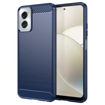 Motorola Moto G Power (2024) Brushed TPU Case - Carbon Fiber - Blue