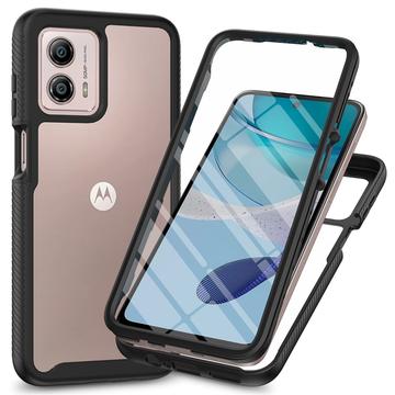 Motorola Moto G53 360 Protection Series Case - Black / Clear