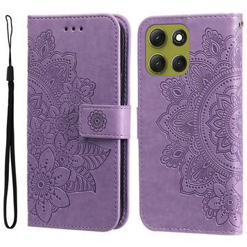 Motorola Moto G86 Mandala Series Wallet Case - Purple