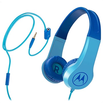 Motorola Squads 200 Over-Ear Kids Headphones - 3.5mm AUX - Blue