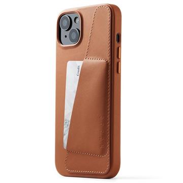 Mujjo Full Leather iPhone 14 Plus Wallet Case - Tan