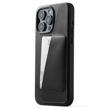 Mujjo Full Leather iPhone 14 Pro Max Wallet Case - Black