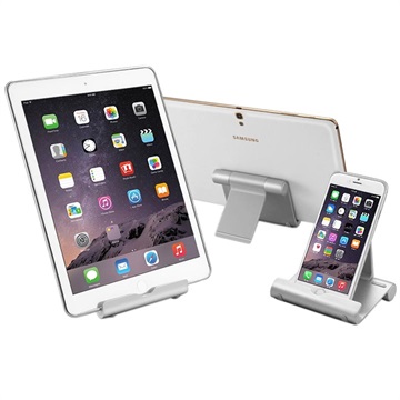 Multi-Angle Aluminium Desktop Holder for Smartphone/Tablet - 4-10
