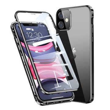 iPhone 11 Magnetic Case with Tempered Glass - Black