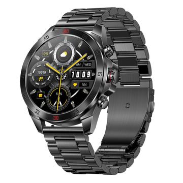 NX1 Pro Luxury Metal Business Smart Watch Health Monitoring Bluetooth Calling Waterproof Sports Watch - Black