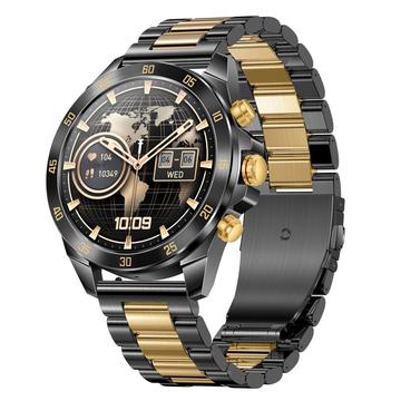 NX1 Pro Luxury Metal Business Smart Watch Health Monitoring Bluetooth Calling Waterproof Sports Watch - Gold