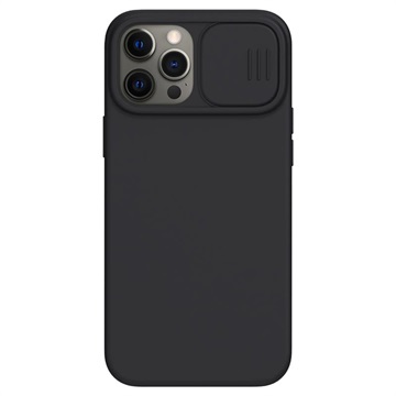 Nillkin CamShield Silky iPhone 12/12 Pro Silicone Case - Black