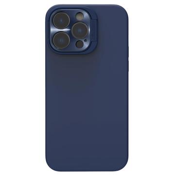 Nillkin LensWing Magnetic iPhone 14 Pro Liquid Silicone Case - Blue