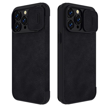 Nillkin Qin Pro iPhone 14 Pro Max Flip Case - Black