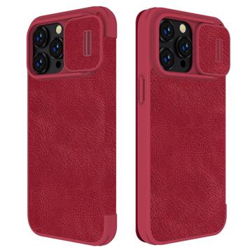 Nillkin Qin Pro iPhone 14 Pro Max Flip Case - Red