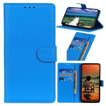 Nokia C2 2nd Edition Wallet Case with Magnetic Closure - Blue