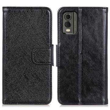 Nokia C32 Elegant Series Wallet Case - Black