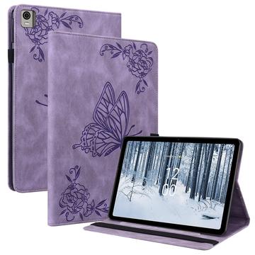Nokia T21 Butterfly Series Folio Case - Purple
