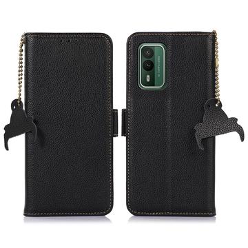 Nokia XR21 Wallet Leather Case with RFID - Black