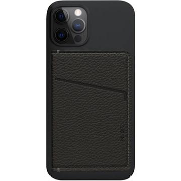 Nudient Leather Card Holder - MagSafe Compatible - Black