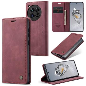 OnePlus 12 Caseme 013 Series Wallet Case - Wine Red