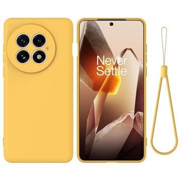 OnePlus 13 Liquid Silicone Case with Hand Strap - Yellow