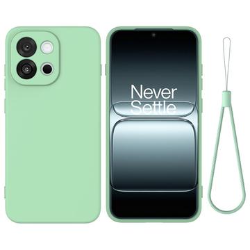 OnePlus 13T Liquid Silicone Case with Hand Strap - Green