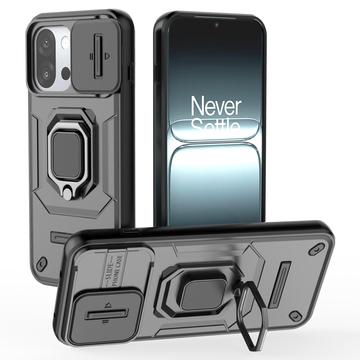 OnePlus 13T Rotary Ring Hybrid Case with Camera Shield - Black