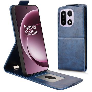 OnePlus 15 Vertical Flip Case with Stand - Dark Blue