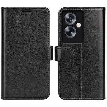 Oppo A79/A2 Wallet Case with Magnetic Closure - Black