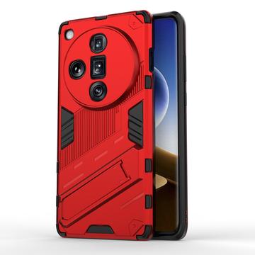 Oppo Find X7 Ultra Armor Series Hybrid Case with Stand - Red