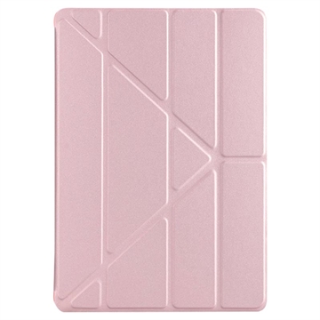 iPad 10.2 2019/2020/2021 Origami Stand Folio Case - Rose Gold