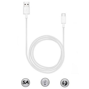 Photos - Cable (video, audio, USB) Huawei AP71 SuperCharge USB Type-C Cable - 1m - White 