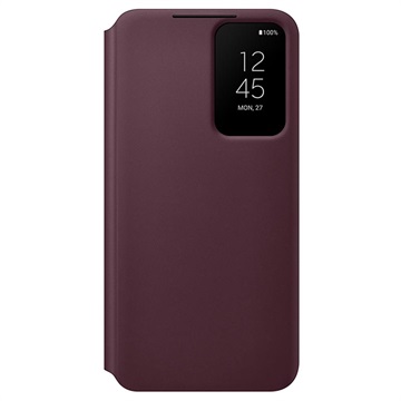 Samsung Galaxy S22+ 5G Smart Clear View Cover EF-ZS906CEEGEE (Open Box - Bulk Satisfactory) - Burgundy