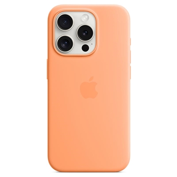 iPhone 15 Pro Apple Silicone Case with MagSafe MT1H3ZM/A - Orange Sorbet