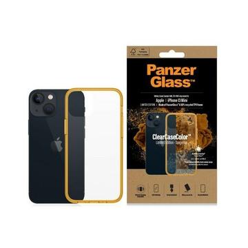 iPhone 13 Mini PanzerGlass ClearCase Antibacterial Case - Oranje / Doorzichtig