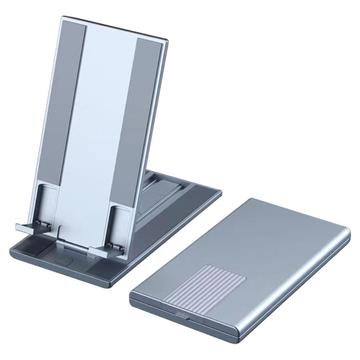 Universal Multi-Angle Desktop Holder for Smartphone/Tablet - Silver