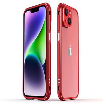 Polar Lights Style iPhone 14 Metal Bumper - Red
