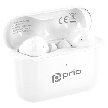 Prio Pro TWS Earphones with Charging Case - White
