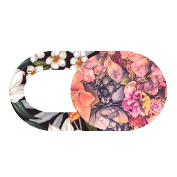 Stylish Privacy Camera Slider Cover - Mixed Flowers