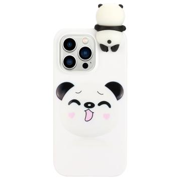 3D Figure Series iPhone 14 Pro TPU Case - Panda