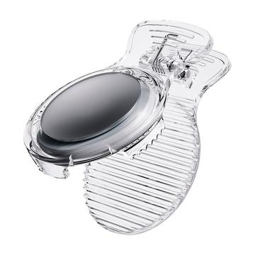 Protective Clip Case for Apple AirTag 1/2 Tracker Bluetooth Locator PC Cover - Transparent