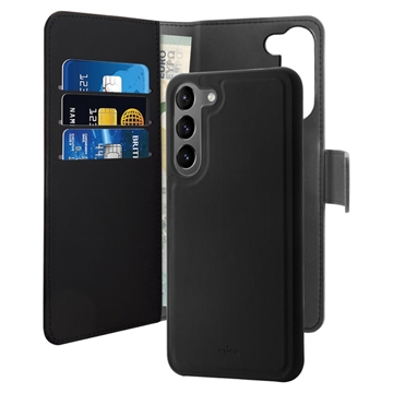 Puro 2-in-1 Samsung Galaxy S23 5G Magnetic Wallet Case (Bulk Satisfactory) - Black