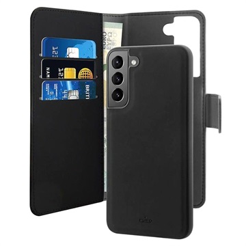 Puro 2-in-1 Magnetic Samsung Galaxy S22+ 5G Wallet Case - Black