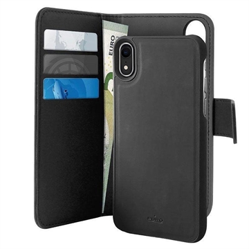 Puro 2-in-1 iPhone XR Detachable Wallet Case (Open-Box Satisfactory) - Black