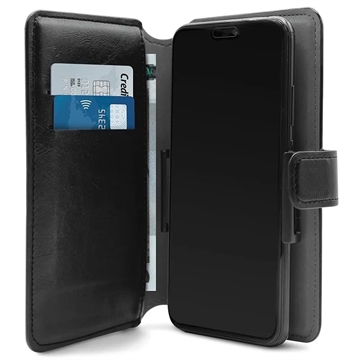 Puro 360 Rotary Universal Smartphone Wallet Case - XL (Bulk) - Black